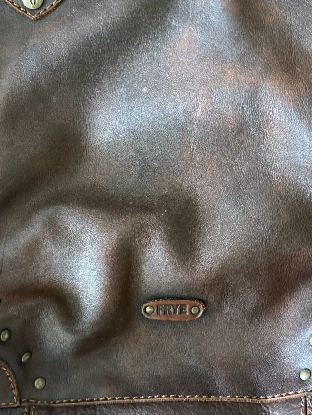 Frye Leather Brown Women’s Shoulder Tote Bag